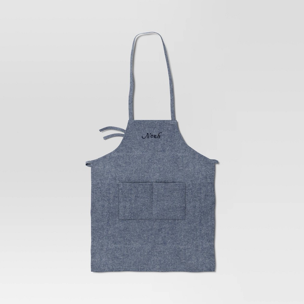 Nosh Adult Apron Blue - Threshold