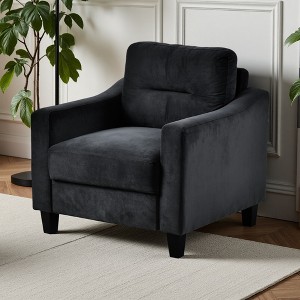 Chenille 1-Seater Sofa with Detachable Design & Thick Cushions - 1 of 4
