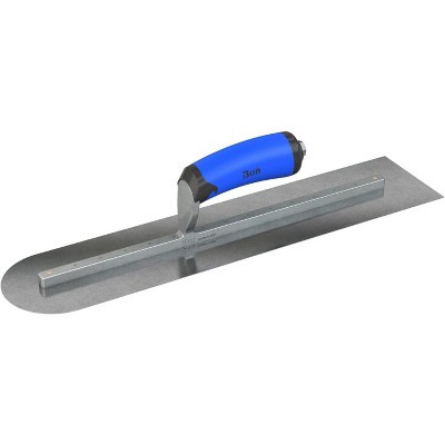 Bon Tool 67-262 Finish Trowel - Square/Round End - Car Steel - 18 X 4 - Comfort Grip