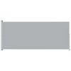 Side Awning Black and Grey Polyester with PU coating vidaXL - 2 of 4