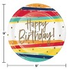 Creative Converting Birthday Stripes Party Supplies Kit 57ct - 3 of 4