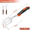 attop Small Garden Claw Tool Garden Hand Rake with Ergonomic Handle - 2 of 4