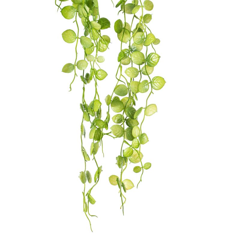 Vickerman 29" Artificial Green Mini Leaf Ivy in Hanging Pot., 5 of 7