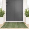 Little Arrow Design Co morse stripe avocado Large Welcome Mat - Deny Designs - 2 of 3