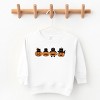 Four Black Cats Pumpkins - Toddler Graphic Sweatshirt and Youth Graphic Sweatshirt - 2 of 3