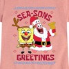 Girls' - SpongeBob SquarePants - Seasons Greetings Bikini Bottom Fitted Short Sleeve Graphic T-Shirt - 2 of 4