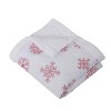 Red Snowflake Solid Quilted Throw White - Levtex Home - 2 of 3