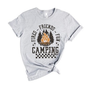 Simply Sage Market Women's Fires Friends Fun Short Sleeve Graphic Tee - 1 of 4