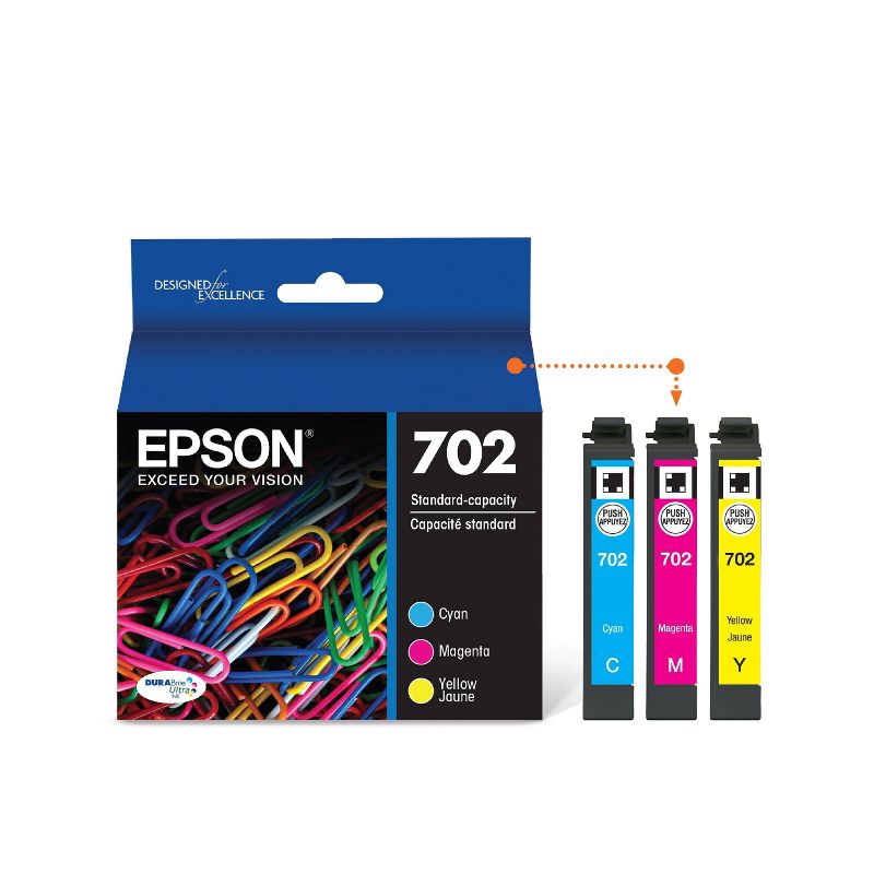 Epson 702 Single & 3pk Ink Cartridges - Black,, 3 of 10