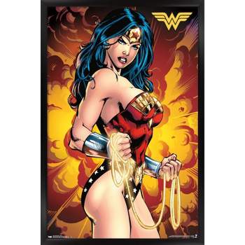 Trends International DC Comics - Wonder Woman - Vibrant Framed Wall Poster Prints