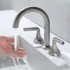 Cobbe Bathroom Sink Faucet for Vanity 3-Hole Installation Double Handle 8-Inch Widespread Brushed Nickel - 3 of 4