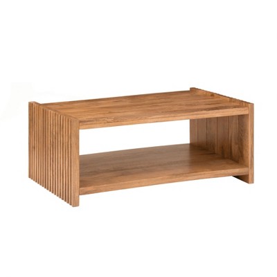 MH London Marli Rectangle Mid-modern Solid Wood Coffee Table For Living Room