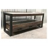 Industrial Old Reclaimed Wood and Iron 3 Drawer TV Stand for TVs up to 65" Brown - Timbergirl - 3 of 4