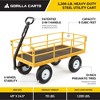 Gorilla Carts 1200lbs. Capacity Industrial Steel Utility Wagon With ...