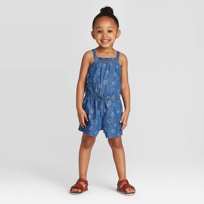 cat and jack denim romper