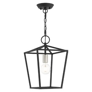 Livex Lighting Devonshire 1 - Light Pendant in  Black - 1 of 1