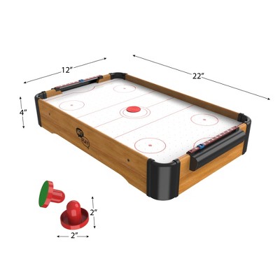 Wooden Tabletop Air Hockey Battery Powered Fan Score Bars 2 Pucks 50cm X 30cm for sale online 
