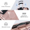 3 Piece Suitcase Set ABS+PC Hardside Luggage Set TSA Checked Large Luggage with Double Spinner Wheels Trave Luggage Set Pink - 2 of 4