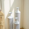 NicBex Vintage Floor Vases Set of 3, Metal Center Vase,  Large Standing Vase for Living Room Fireplace Hallway Corner - 4 of 4
