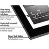 Americanflat 5x7 Picture Frame with Shatter-Resistant Glass - Set of 2 - Use as 4x6 Frame with Mat or 5x7 Without Mat - Streamline Collection - Black - 3 of 4
