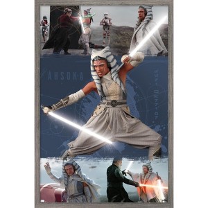 Trends International Star Wars: Ahsoka - Ahsoka in White Framed Wall Poster Prints - 1 of 4