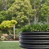 KWPZQEB 2 Pack Galvanized Raised Garden Bed Kit, Galvanized Planter Garden Boxes Outdoor, Round Large Metal for Vegetables - 32/47inch - 3 of 4
