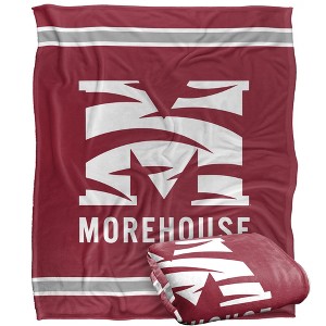 Morehouse College Silky Touch Blanket White 50x60 - 1 of 4