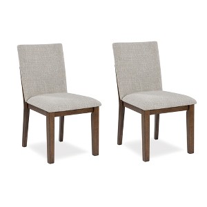 Signature Design by Ashley Kraeburn Performance Fabric Dining Chairs, Next-Gen Nuvella™, Set of 2, Beige - 1 of 4