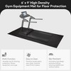 BalanceFrom Fitness 6 x 9 Feet 1/4 Inch Thick High Density Easy Maintenance Gym Equipment Mat for Floor Protection from Heavy Gym Equipments, Black - 4 of 4