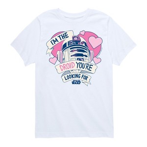 Boys' - Star Wars - Valentine Droid You're Looking For Short Sleeve Graphic T-Shirt - 1 of 4