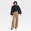 Women's Mid-Rise Straight Leg Satin Pull-On Pants - A New Day™ - 3 of 3
