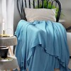 PiccoCasa Sofa Couch Solid Lightweight Cotton Knit Soft Throw Blanket - 3 of 4