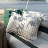 16x24 Knotted Filled Lumbar Pillow White by Foreside Home & Garden - 2 of 4