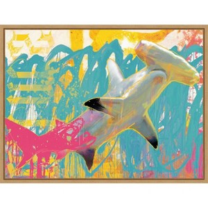 Amanti Art Swim by Porter Hastings Framed Canvas Wall Art - 1 of 4