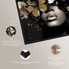 Art Remedy Butterfly Golden Goddess Gold Fashion Wall Art Framed - 4 of 4
