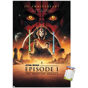 Trends International Star Wars: The Phantom Menace - 25th Anniversary One Sheet Unframed Wall Poster Prints - 1 of 4