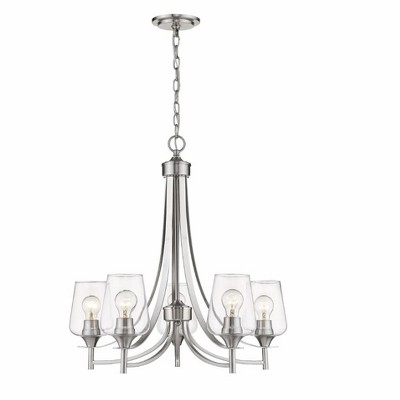 Z-Lite Joliet 5 - Light Chandelier in  Brushed Nickel