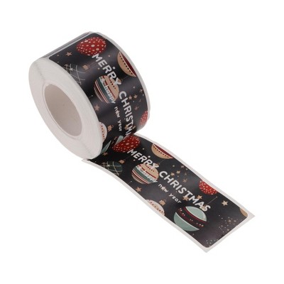 Unique Bargains Christmas Stickers for Ceramic Glass Metal Paper Peel Holiday Phrases 1Pcs