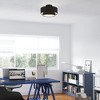 Livex Lighting Bainbridge 3 - Light Semi-Flush Mount in  Black - 2 of 4