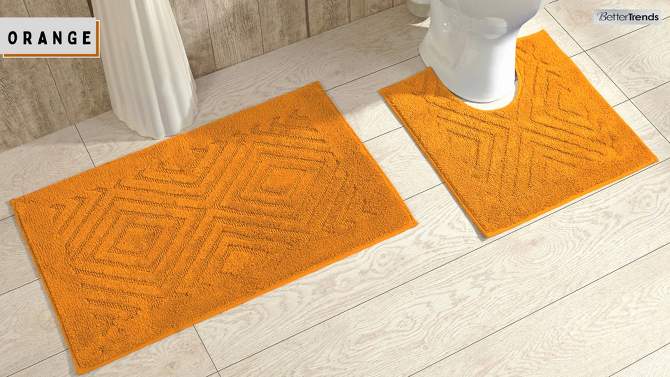 Trier Collection Ultra Soft Cotton & Polyester Bath Rug - Better Trends, 2 of 5, play video