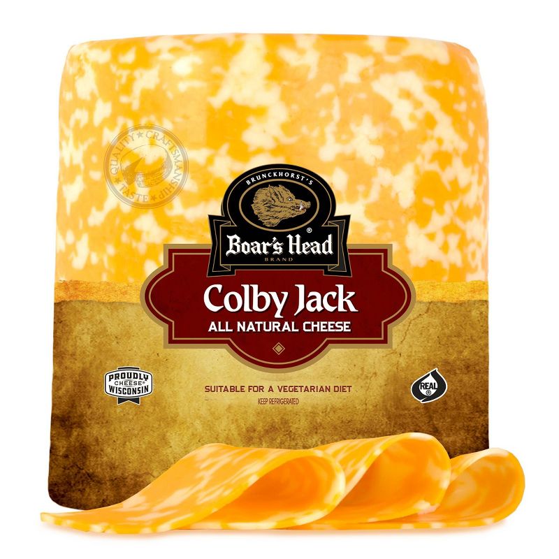 Boar&#39;s Head Colby Jack Cheese - 3.5lbs - price per lb, 1 of 6