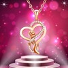 Birthday Gifts for Women, Heart Rose Necklaces, for Mom, Girlfriend, Wife. - 4 of 4