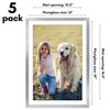Americanflat 5 Pack of Picture Frames with Mat - Plexiglass Cover - 2 of 4
