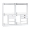 Aheaplus 40'' Freestanding Closet Organizer with Hanging Rods, Closet System with Drawers, Storage Shelves - 2 of 3
