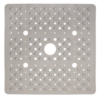 SlipX Solutions 27 inch x 27 inch Extra Large Square Shower Mat, White