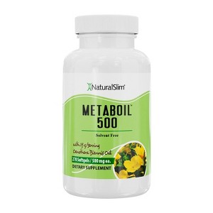 NaturalSlim Metaboil 500 with Evening Primrose Oil & GLA, 270 Softgels - 1 of 3
