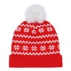 Home Alone Merry Christmas Fold Cuff Pom Adult Knit Beanie Red - 2 of 4