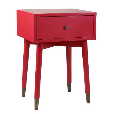 Weeks Acacia Accent Table Red - East At Main