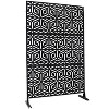 Okak Elegent Balcony Privacy Screen with Hollow Design, Freestanding Patio Privacy Screen, Outdoor Privacy Panels for Garden, Backyard - 4 of 4