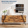 Modern TV Stand, Farmhouse Entertainment Center with 2 Drawers, Adjustable Shelves, U-Shaped Metal Legs, for Living Room, Bedroom - 3 of 4